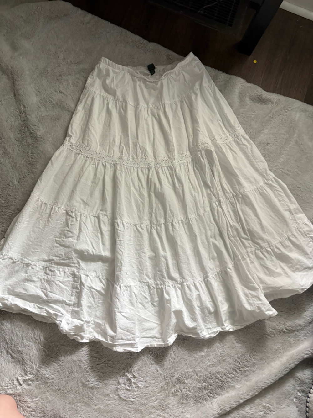 Wild Fable Lace inset Tiered Maxi Skirt